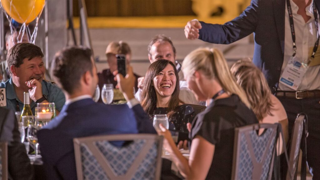 Laughing Audience at Jest Murder Mystery Dinner