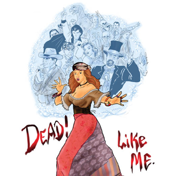 Artwork for Jest Murder Mystery Co. show "Dead Like Me"
