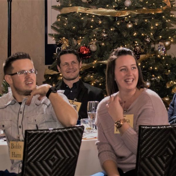 Murder mystery guests at company Christmas party