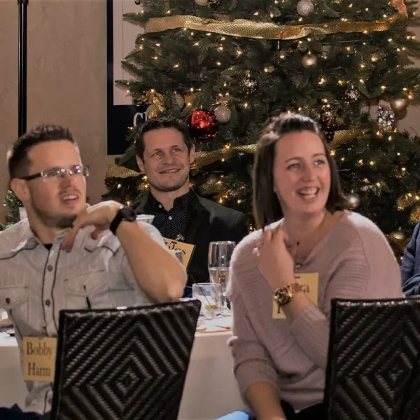 Murder mystery guests at company Christmas party