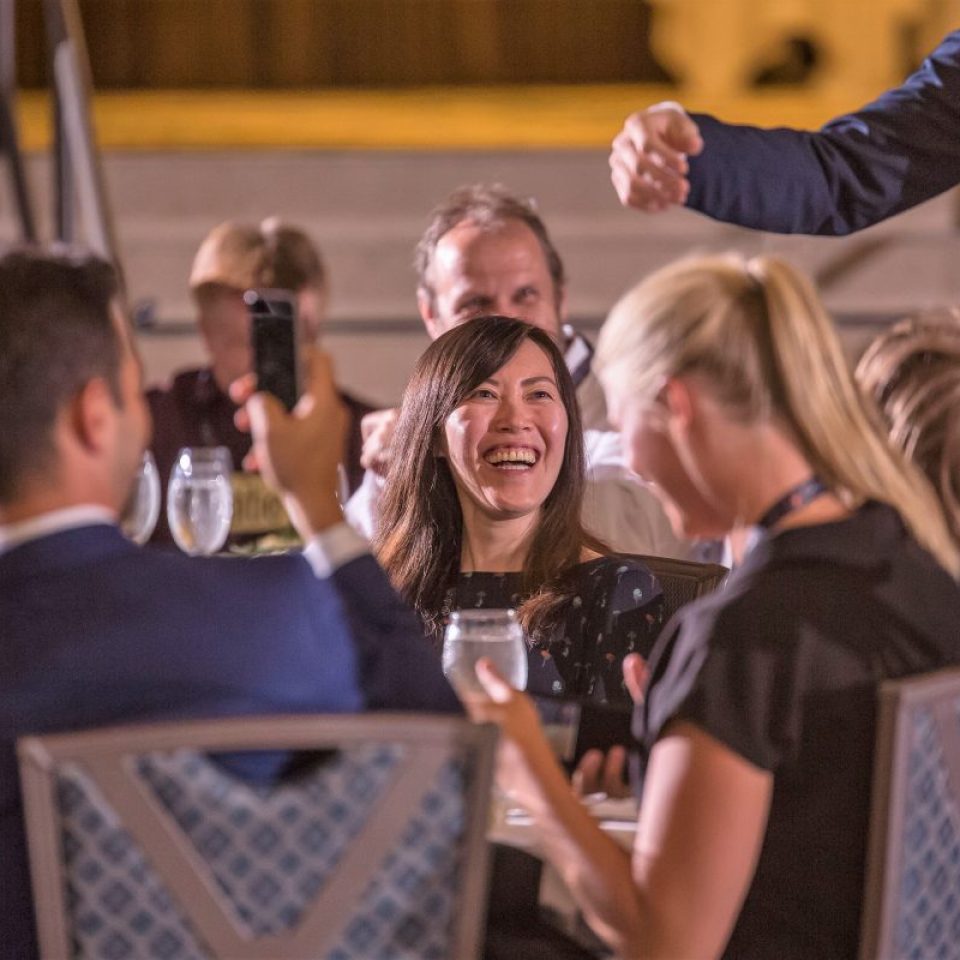 Laughing Audience at Jest Murder Mystery Dinner