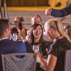 Laughing Audience at Jest Murder Mystery Dinner