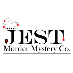 Square Logo for Jest Murder Mystery Co. Providing Very Funny Murder Mystery Party Entertainment