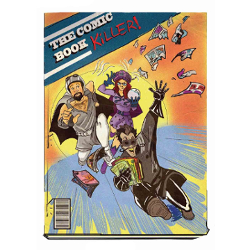 Artwork for Jest Murder Mystery Co. show "The Comic Book Killer"